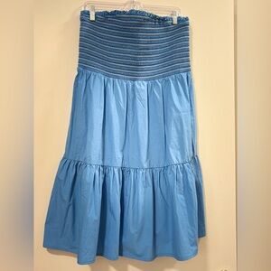 American Eagle Outfitters Strapless Blue Dress